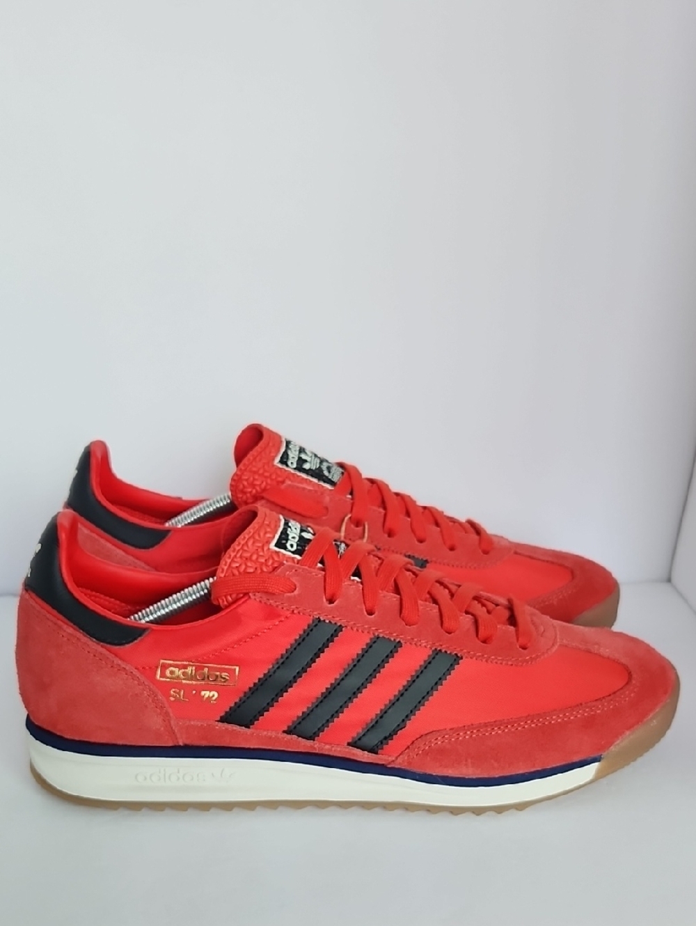 adidas SL '72 Men's Sneakers in Red with Black Stripes
